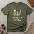 slowly working sloth. T-Shirt