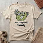 slowly working sloth. T-Shirt