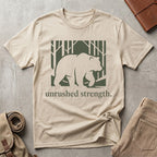 unrushed strength. T-Shirt