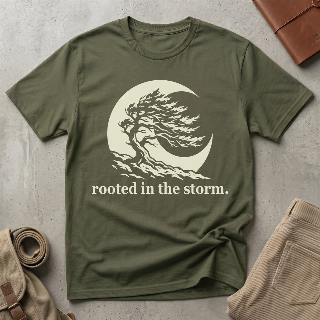 rooted in the storm. T-Shirt