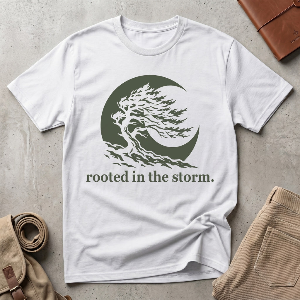 rooted in the storm. T-Shirt