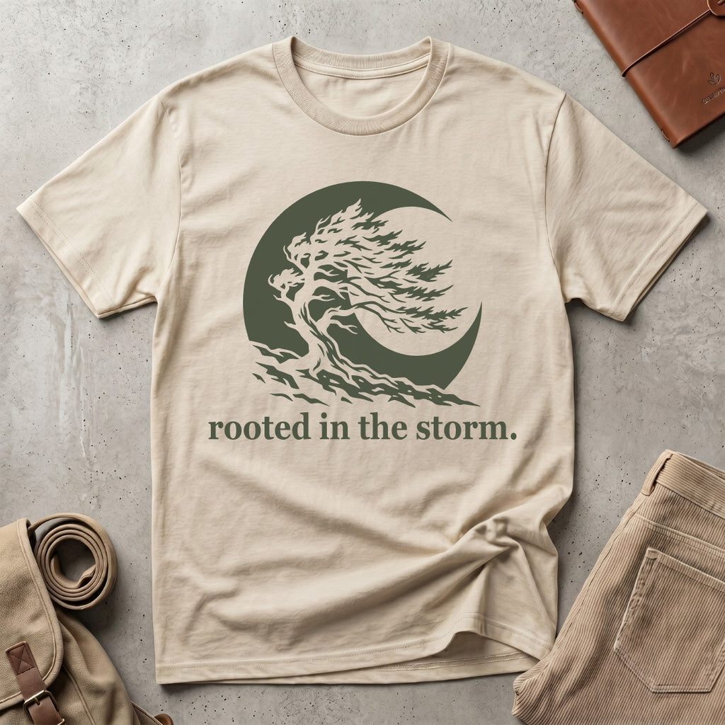 rooted in the storm. T-Shirt