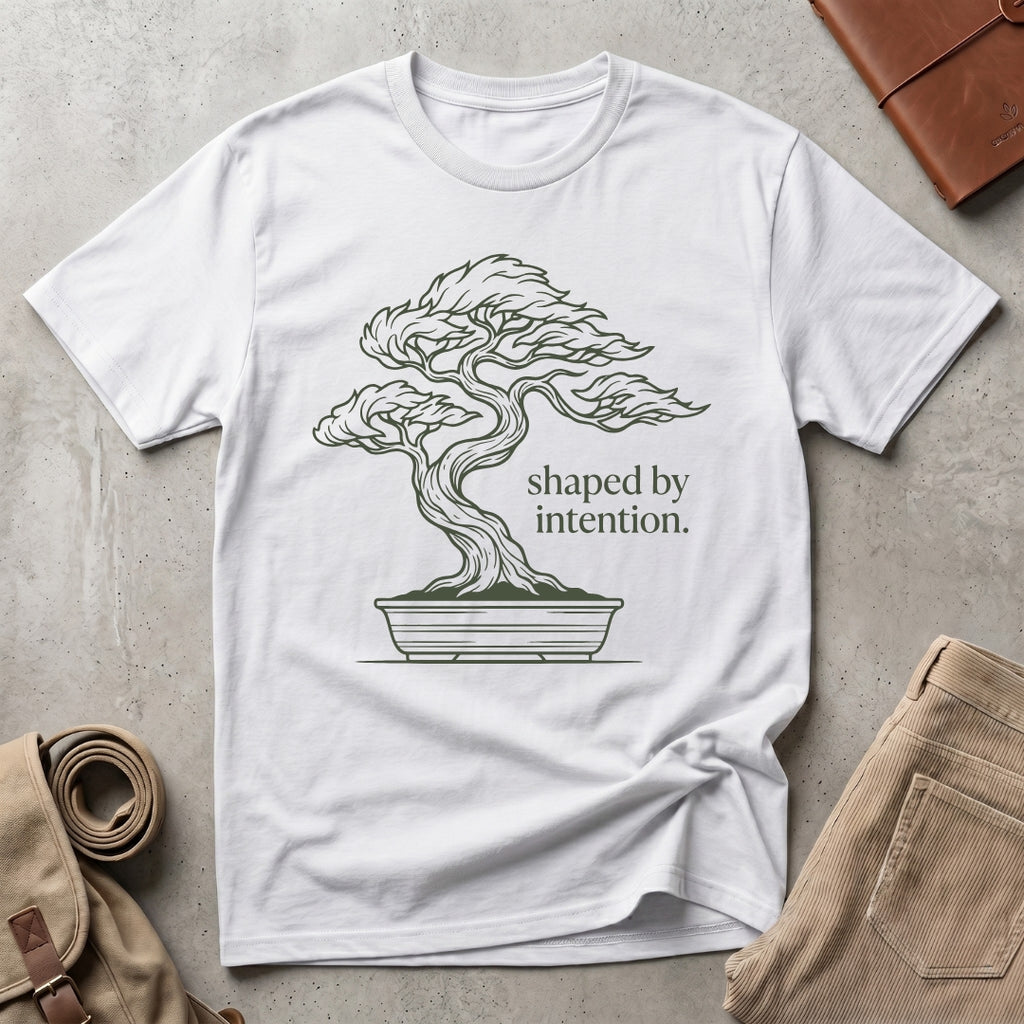 shaped by intention. T-Shirt