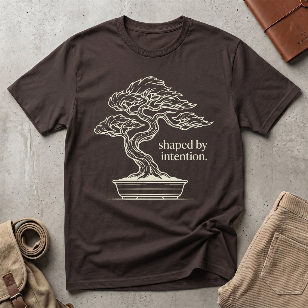 shaped by intention. T-Shirt
