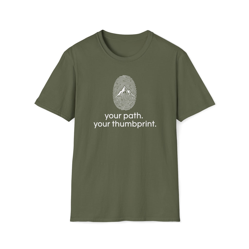 your path your thumbprint. T-Shirt